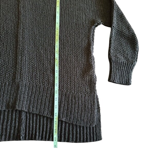 Universal Thread Women's V Neck Pullover Crochet Sweater Black Medium - Picture 4 of 6